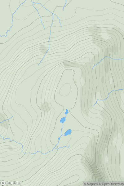 Thumbnail image for Meall Dubh [Loch Duich to Cannich] [NH010242] showing contour plot for surrounding peak